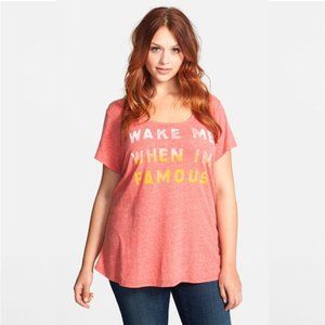 Lucky Cozy‎ Oversized 'Wake Me When I'm Famous' Tee